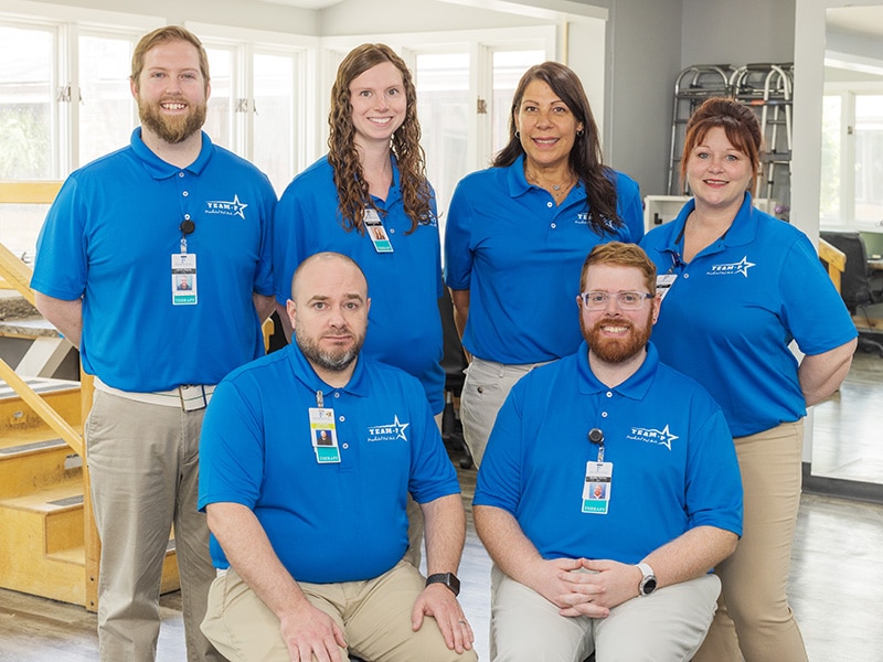 Presidential post acute employees smiling together